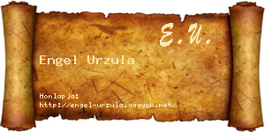 Engel Urzula névjegykártya
